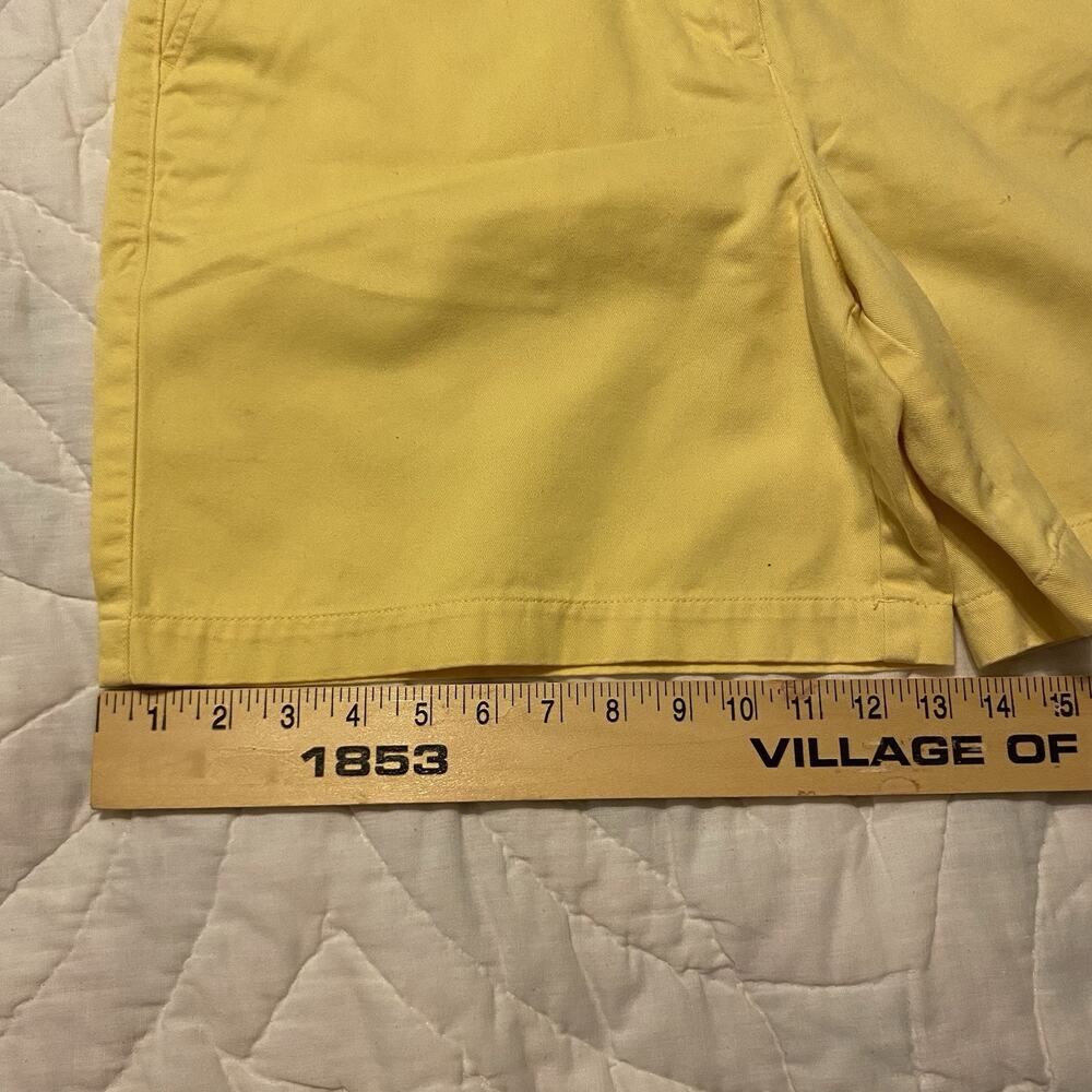 Lauren Ralph Lauren Chino Shorts Women’s Size 12 Yellow Denim 100% Cotton - Picture 11 of 16